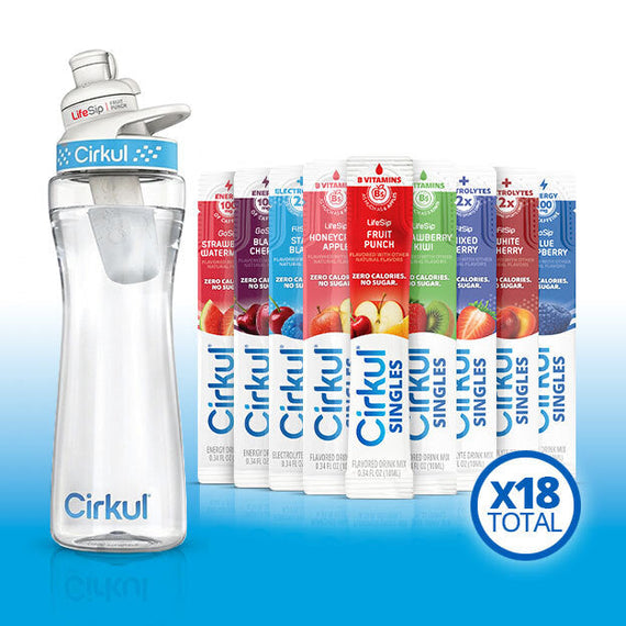 22oz. Plastic Bottle, FitSip® Mixed Berry, & 18pk Singles B4
